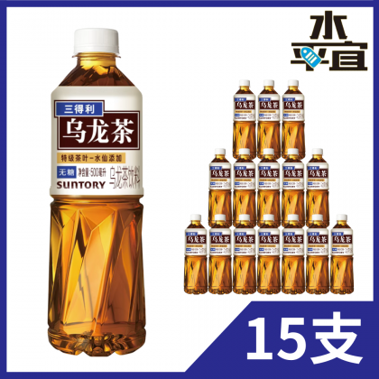 三得利 - Suntory 原味 烏龍茶 500ml x 15支