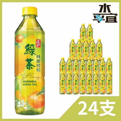 道地蜂蜜柑桔綠茶 500ml X 24支