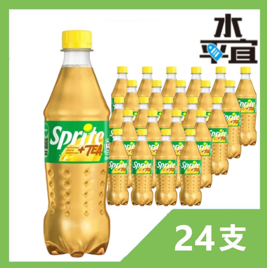 雪碧檸檬茶味汽水 500ml x24支